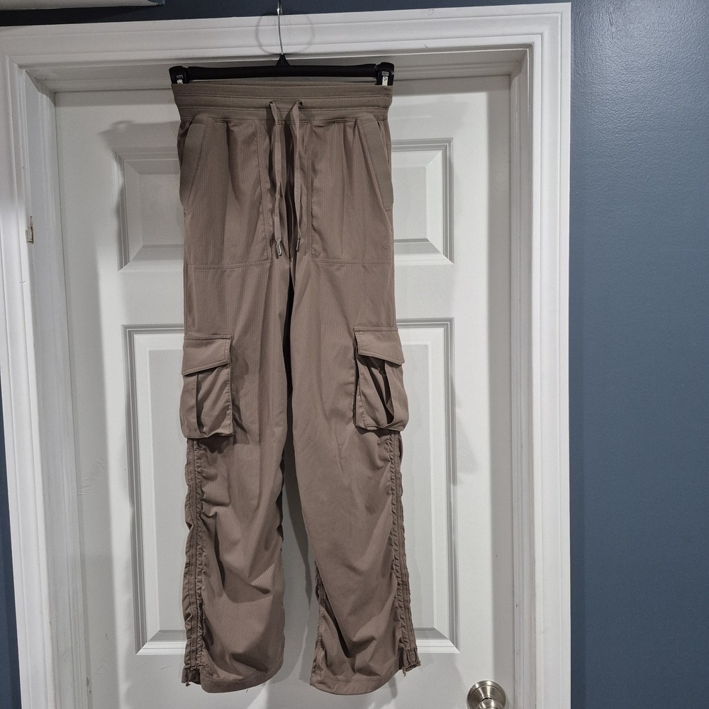 Lululemon Pants Womens XXS Taupe Dance Studio Cargo Baggy Mid-Rise Relaxed *FLAW